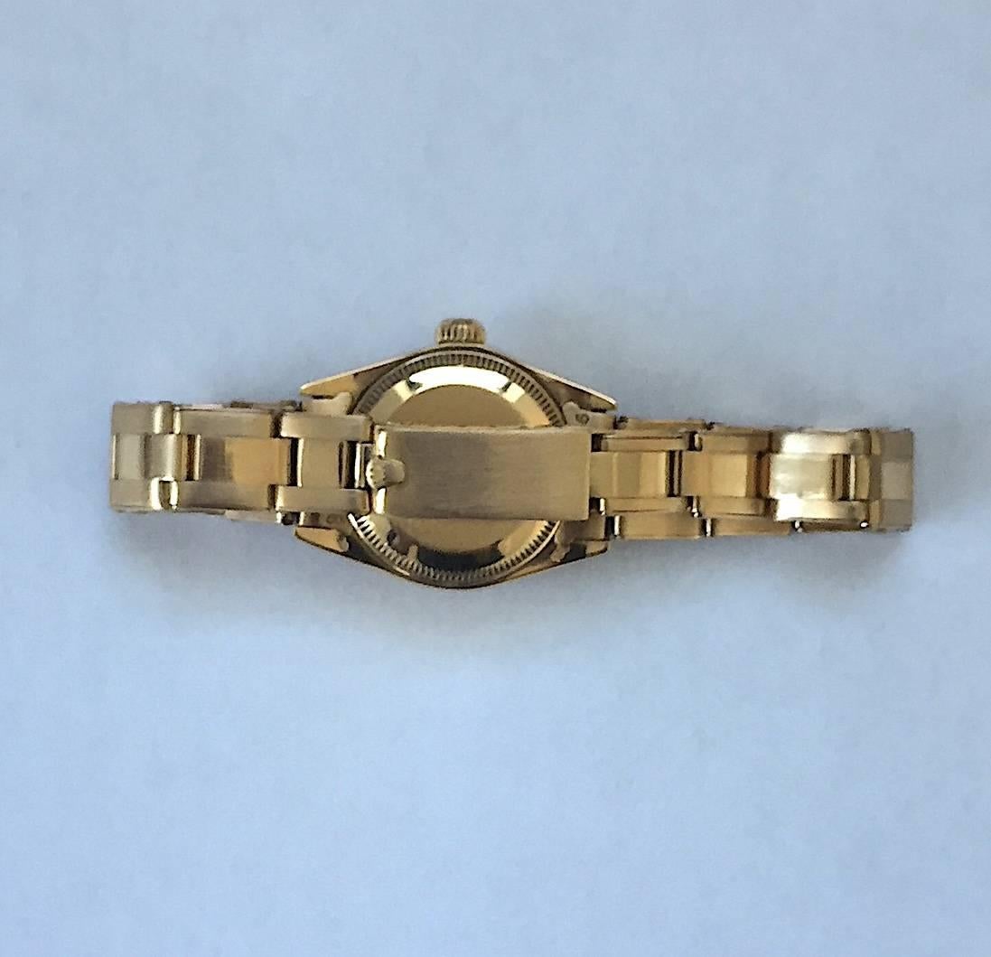 Rolex Ladies 18K Yellow Gold Tiger's Eye Datejust Automatic Wristwatch, 1970's 3