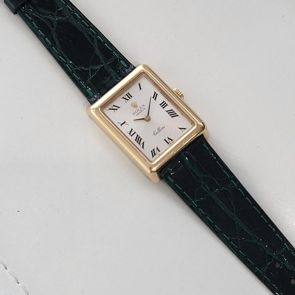 Rolex Lady Cellini Ref 4103 18k Solid Gold Hand Wind 1970s Swiss Luxury RA420 6