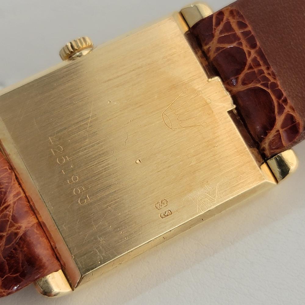 Rolex Lady Cellini Ref 4103 18k Solid Gold Hand Wind 1970s Swiss Luxury RA420 7