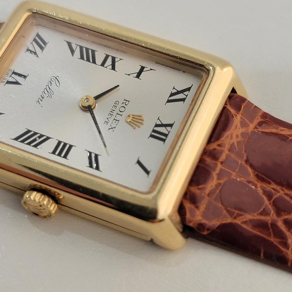 Rolex Lady Cellini Ref 4103 18k Solid Gold Hand Wind 1970s Swiss Luxury RA420 2