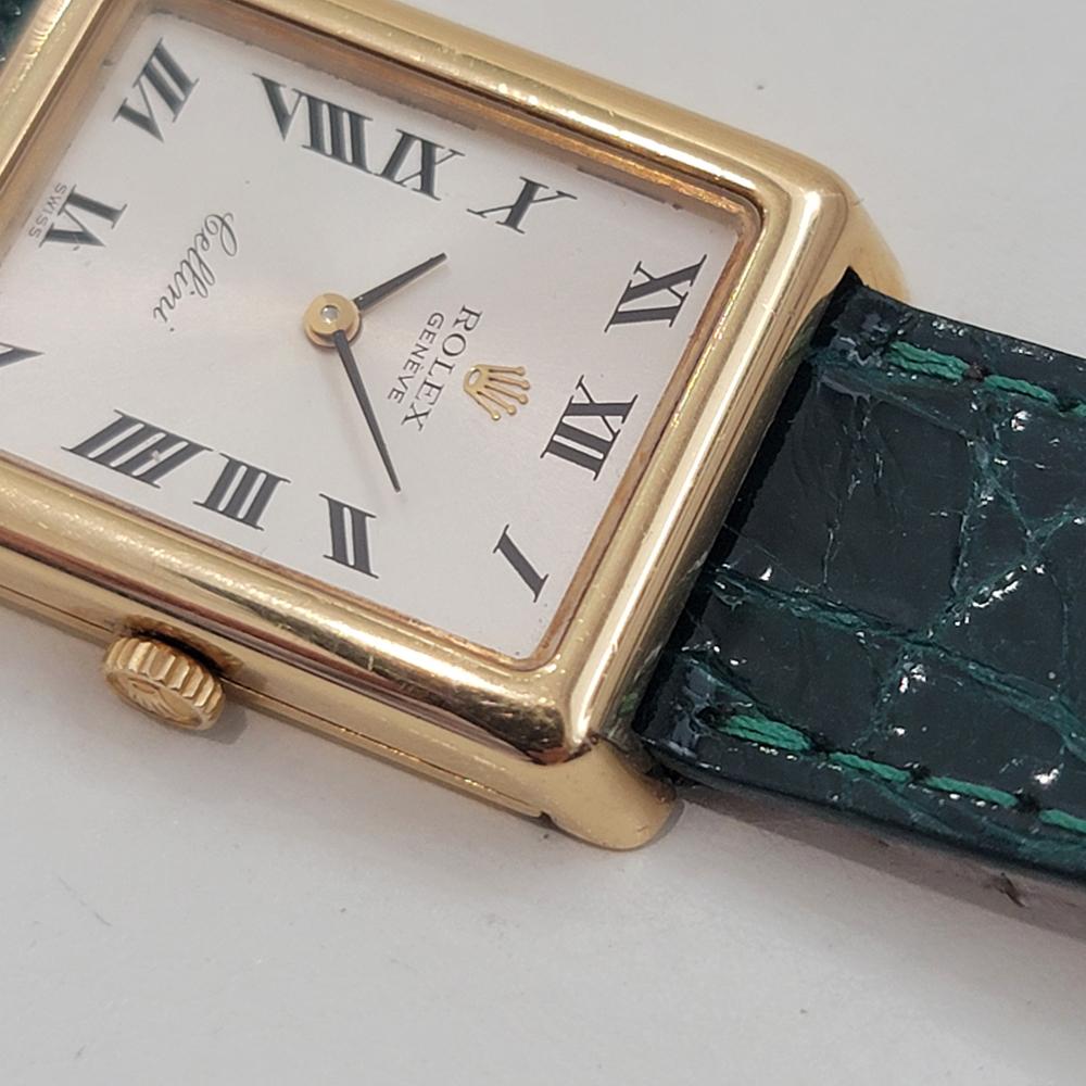 Rolex Lady Cellini Ref 4103 18k Solid Gold Hand Wind 1970s Swiss Luxury RA420 2