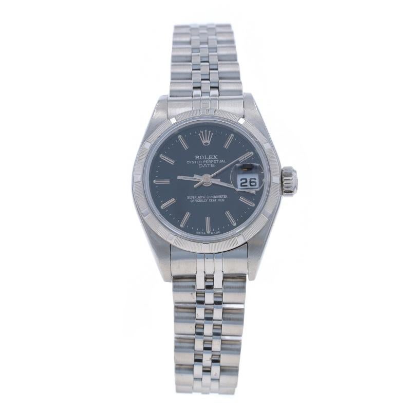 Rolex Lady Date Watch 79190 - Stainless Steel Automatic 1 Year Warranty In Excellent Condition For Sale In Greensboro, NC
