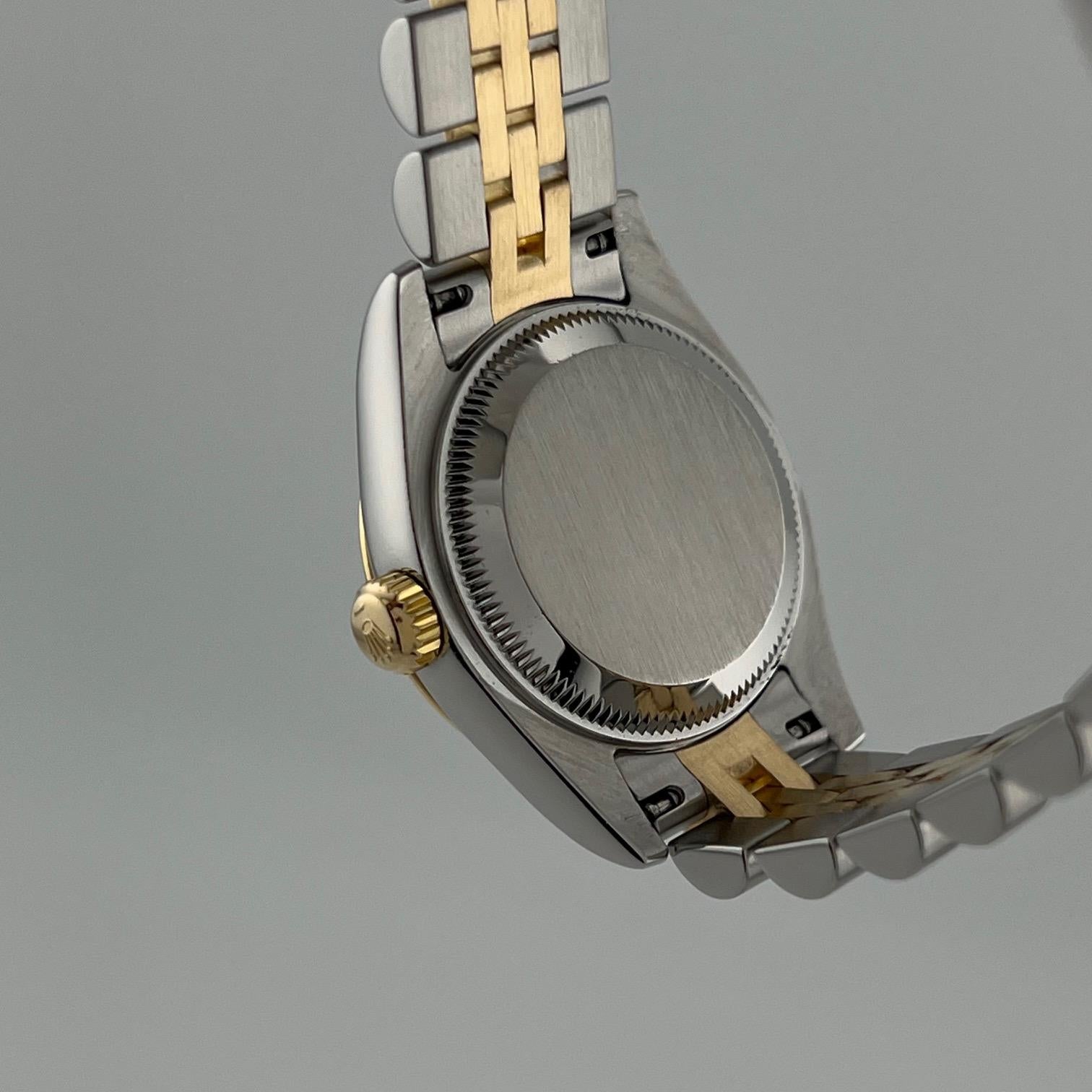 Rolex Lady Datejust 179173 26mm Madreperla MOP Esfera Diamante Oro 18k Acero en venta 5