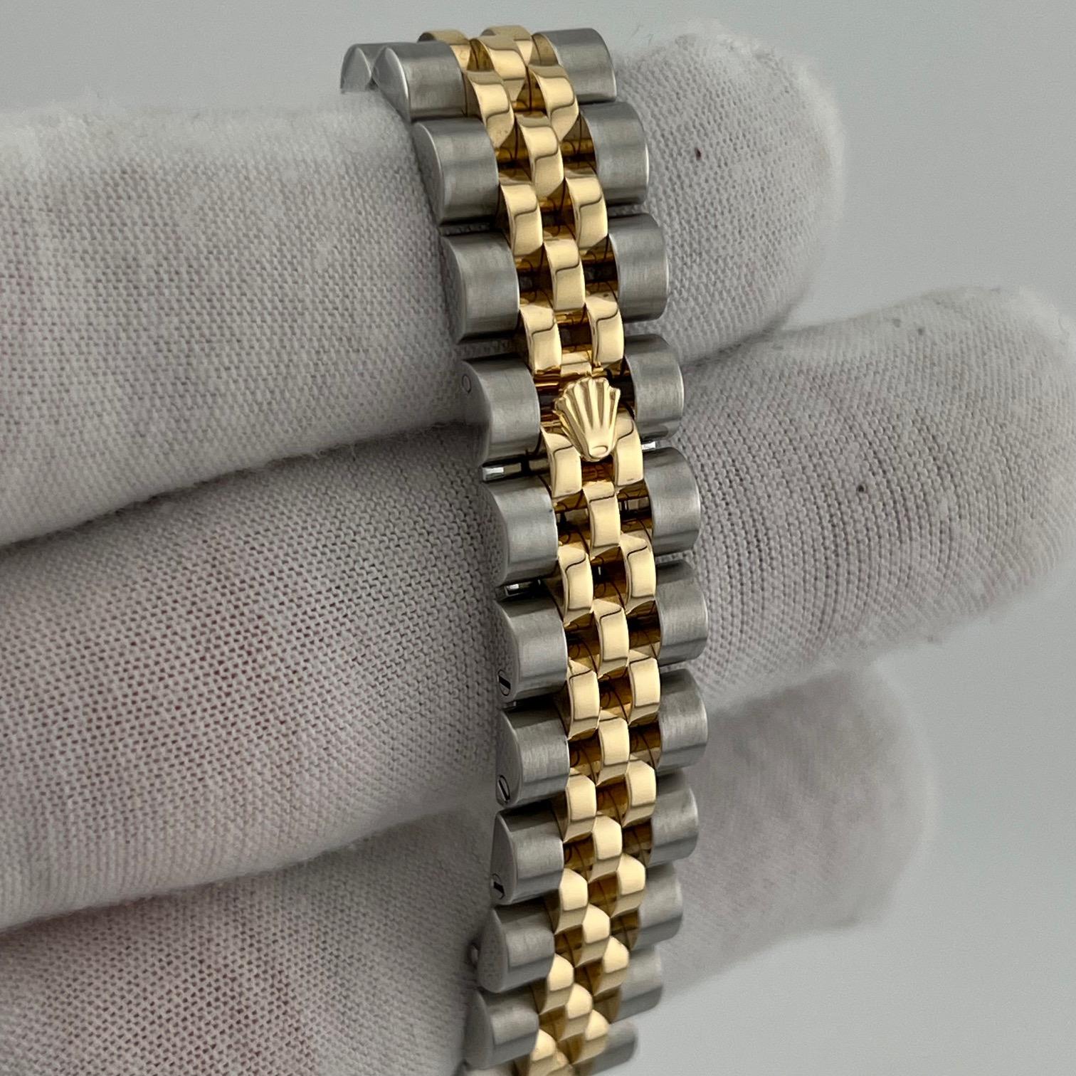 Rolex Lady Datejust 179173 26mm Madreperla MOP Esfera Diamante Oro 18k Acero en venta 6