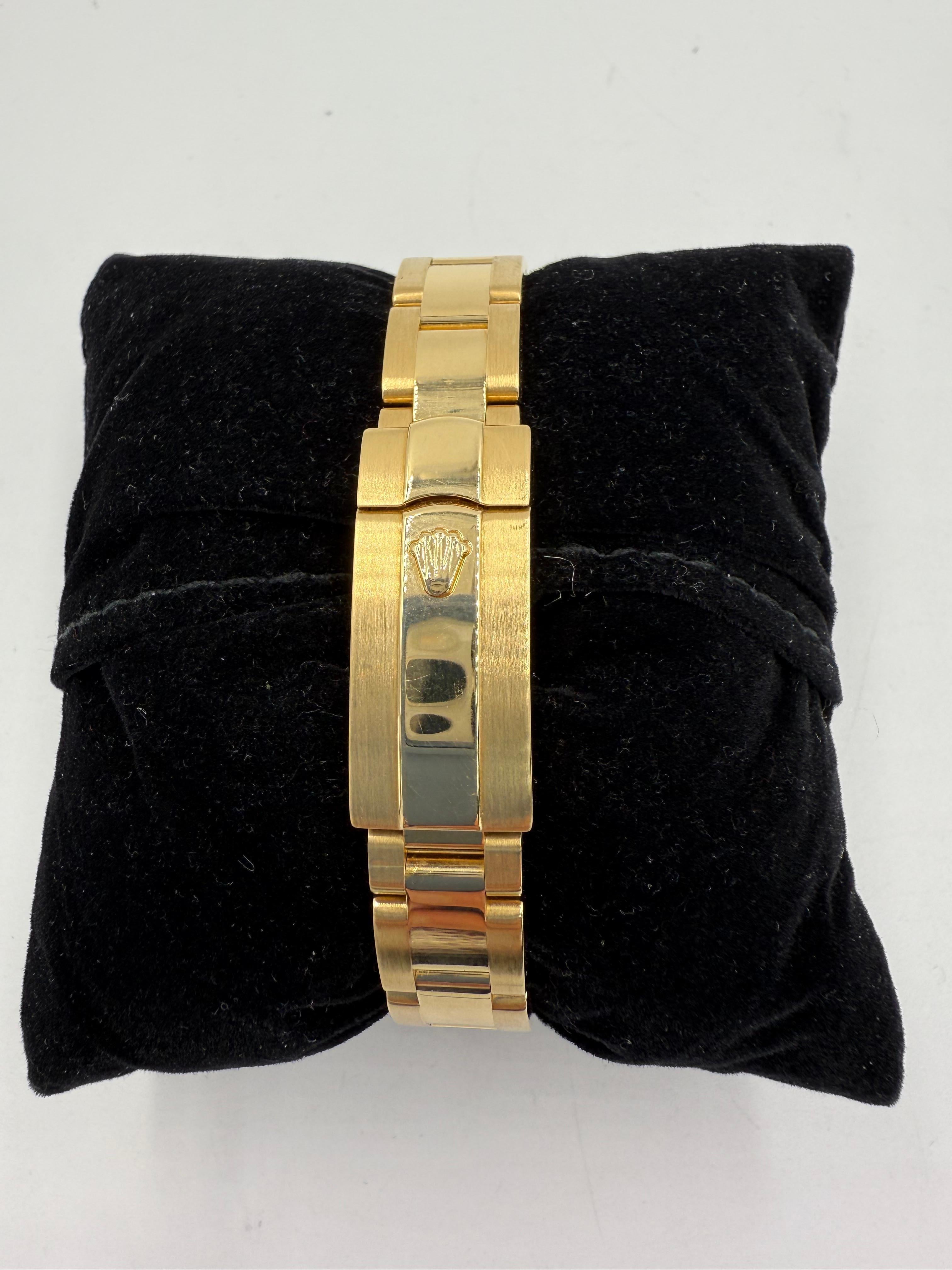 Women's or Men's Rolex Lady Datejust 18k Yellow Gold Wristwatch Mother Of Pearl Dial For Sale