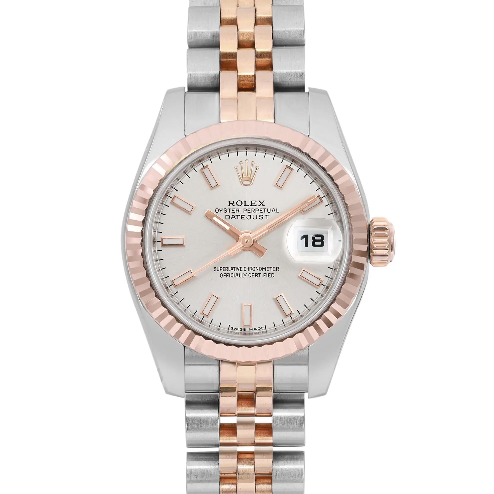 Pre-owned in excellent condition. Recently serviced. The movement is calibrated and keeps time well. 

General Information
Brand: Rolex
Model: Rolex Datejust
Model Number: 179171
Style: Luxury
Department: Women
Vintage: No
Country/Region of