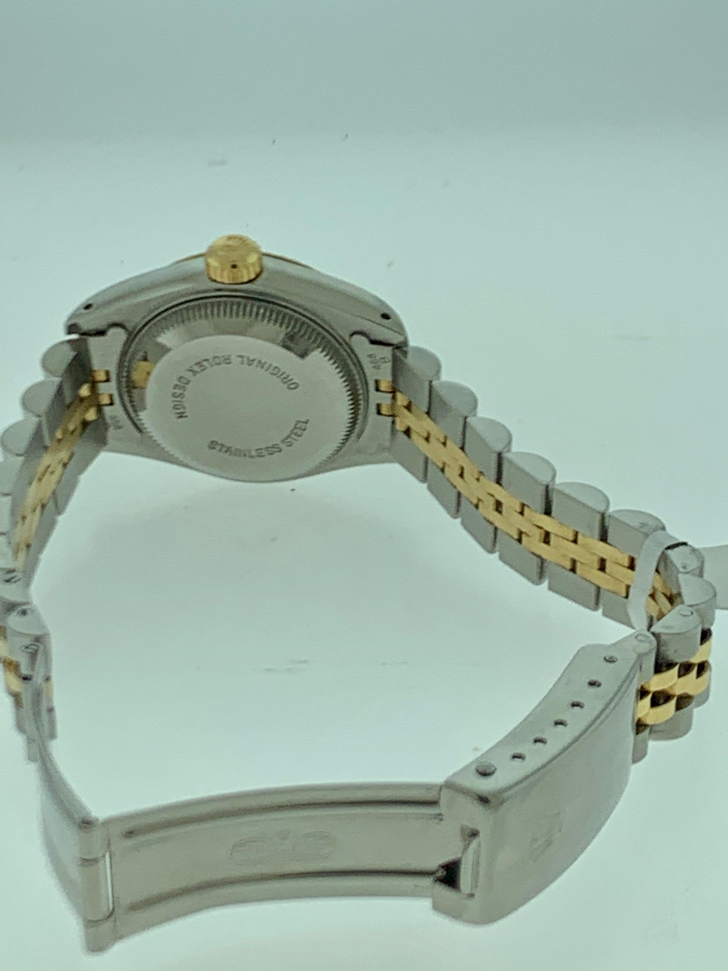 Rolex Lady-Datejust 26 White Dial Jubilee Bracelet Watch 18 Kt Gold & Stainless 3