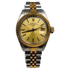 Vintage Rolex Lady DateJust 18k Yellow Gold/Stainless Steel Jubilee Band
