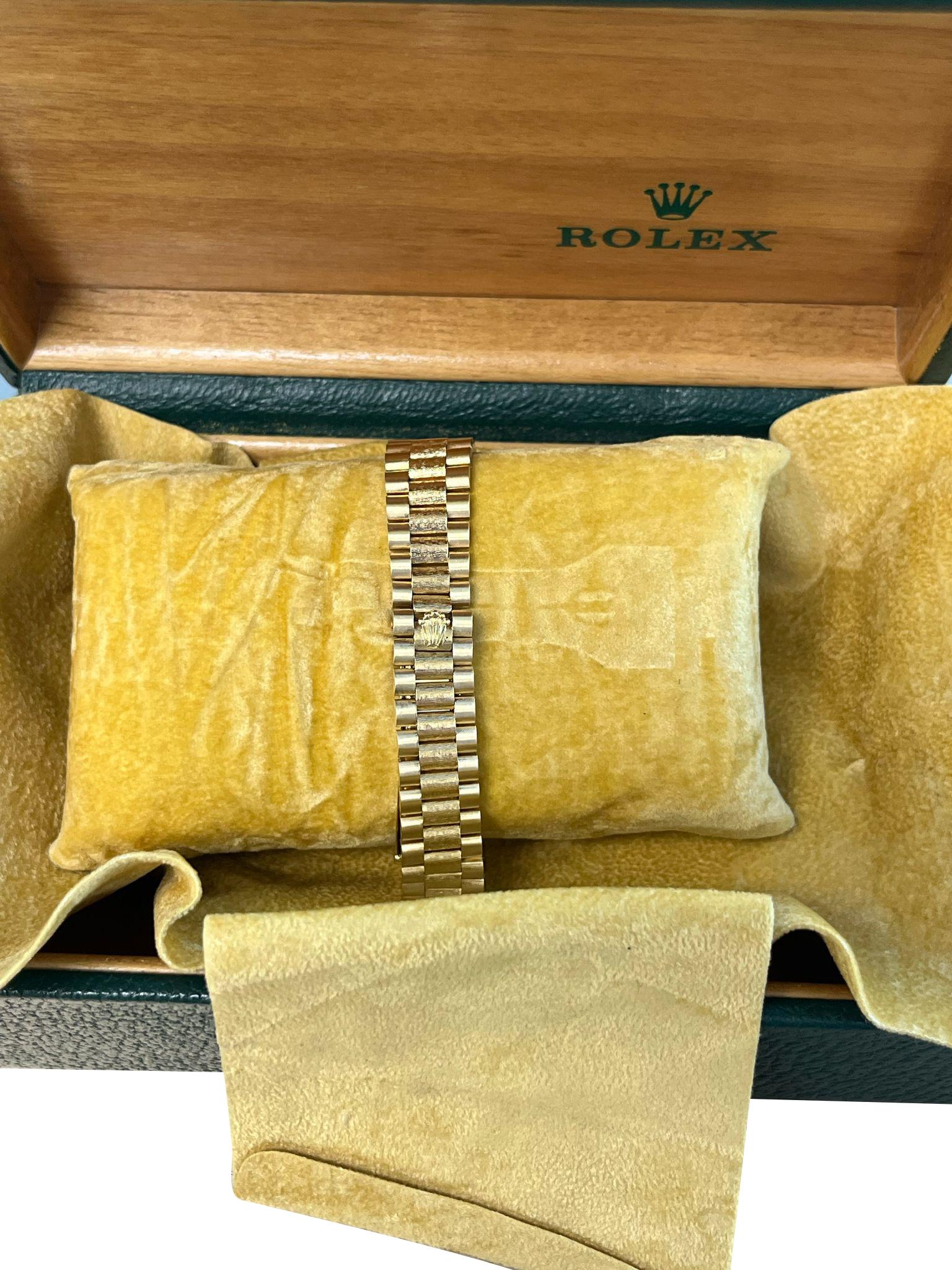 Rolex Lady-Datejust 26mm Champagne Dial 18K Yellow Gold Diamond Bezel Watch 6916 For Sale 9