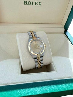 Rolex Lady-Datejust 26mm Champagne Dial Steel Yellow Gold Jubilee Watch 69173