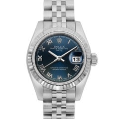 Rolex Lady Datejust 26MM Steel Roman Blue Dial Jubilee Ladies Watch 179174