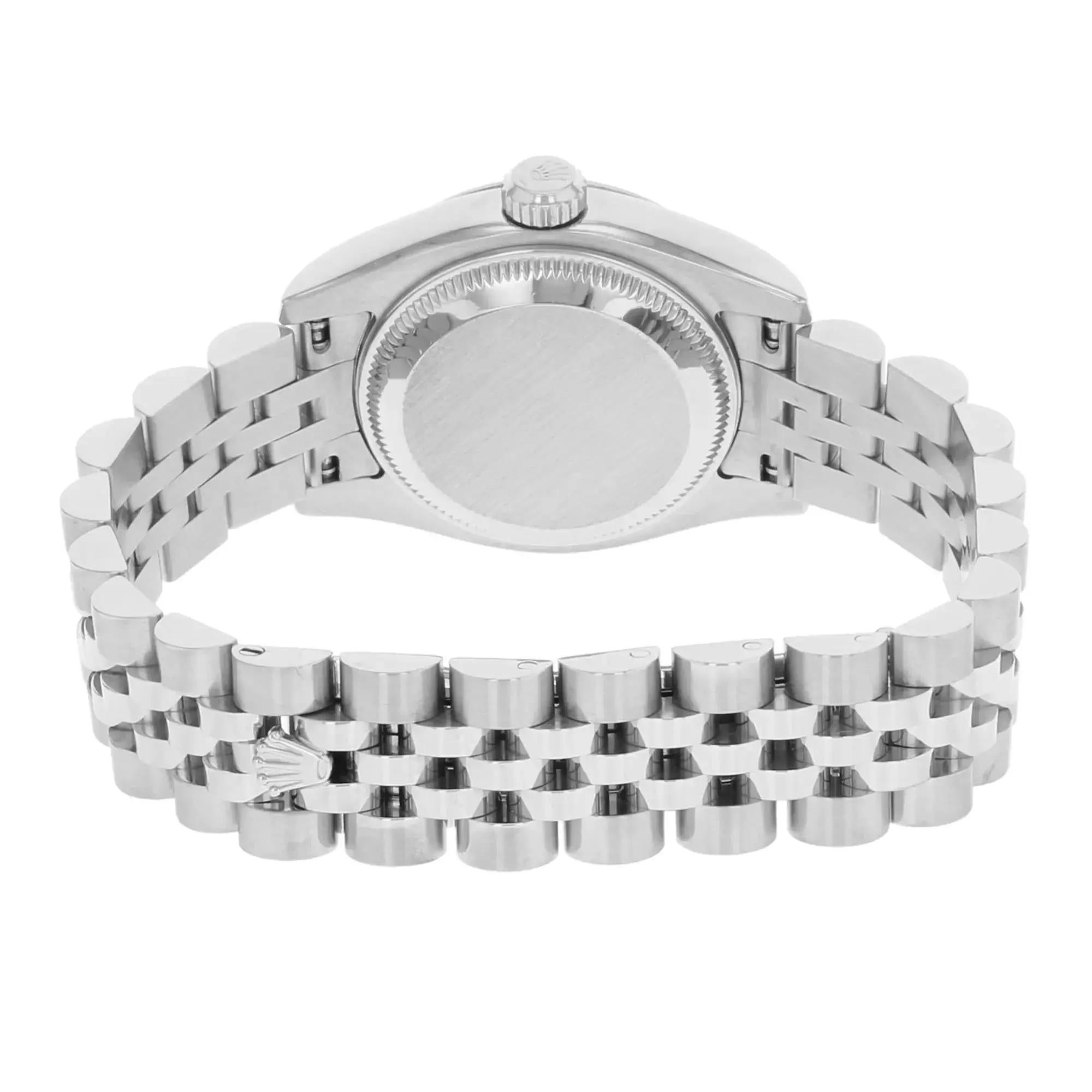 Rolex Lady Datejust 26MM Acero Esfera Azul Romana Jubilee Reloj de Señora 179174 en venta 1
