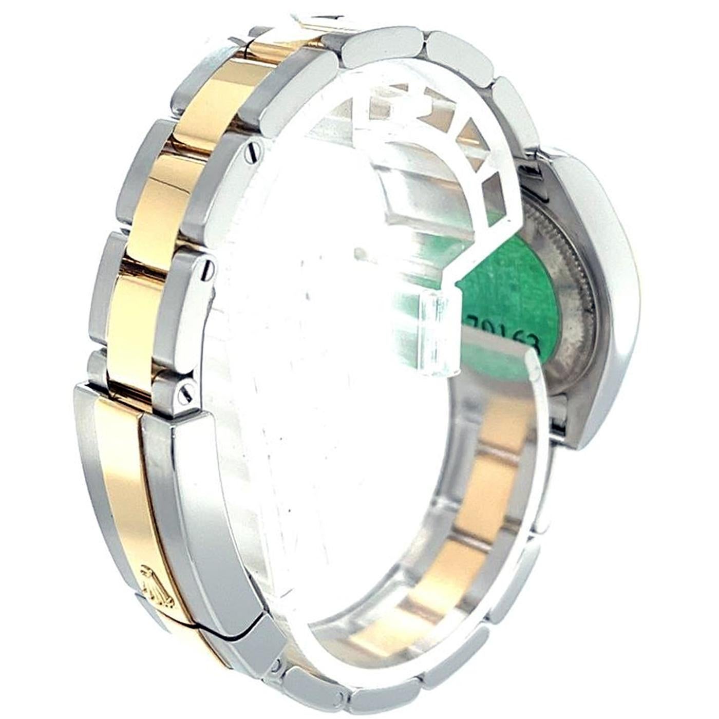 Rolex Lady Datejust 26mm Two-Tone 18k Yellow Gold Diamond Dial Watch 179163 1
