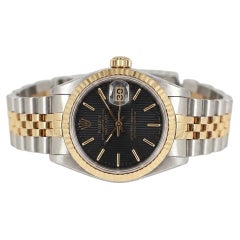 Rolex Lady DateJust 26mm Two-Tone Gold & Steel Tapestry Dial Watch