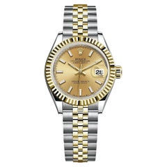 Rolex Lady Datejust, Champagner, Jubiläum, geriffelt, 279173, ungetragene Uhr, komplett