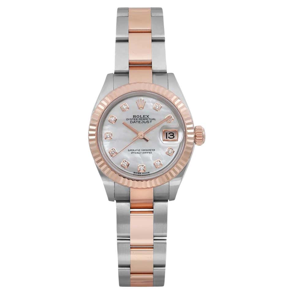 Rolex Ladies Rose Gold Datejust MOP Diamond Dial Diamond Bezel Watch rolex-ladies-rose-gold-datejust-mop-diamond-dial-diamond-bezel-watch