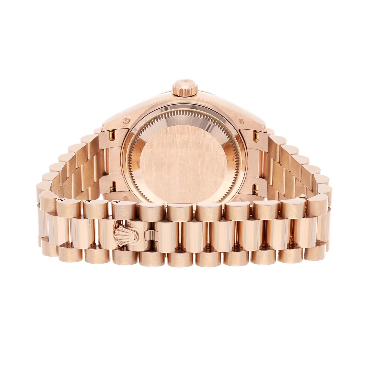 Rolex Lady-Datejust 28mm Everose Gold Women's Watch 279175 Presidential Band 3