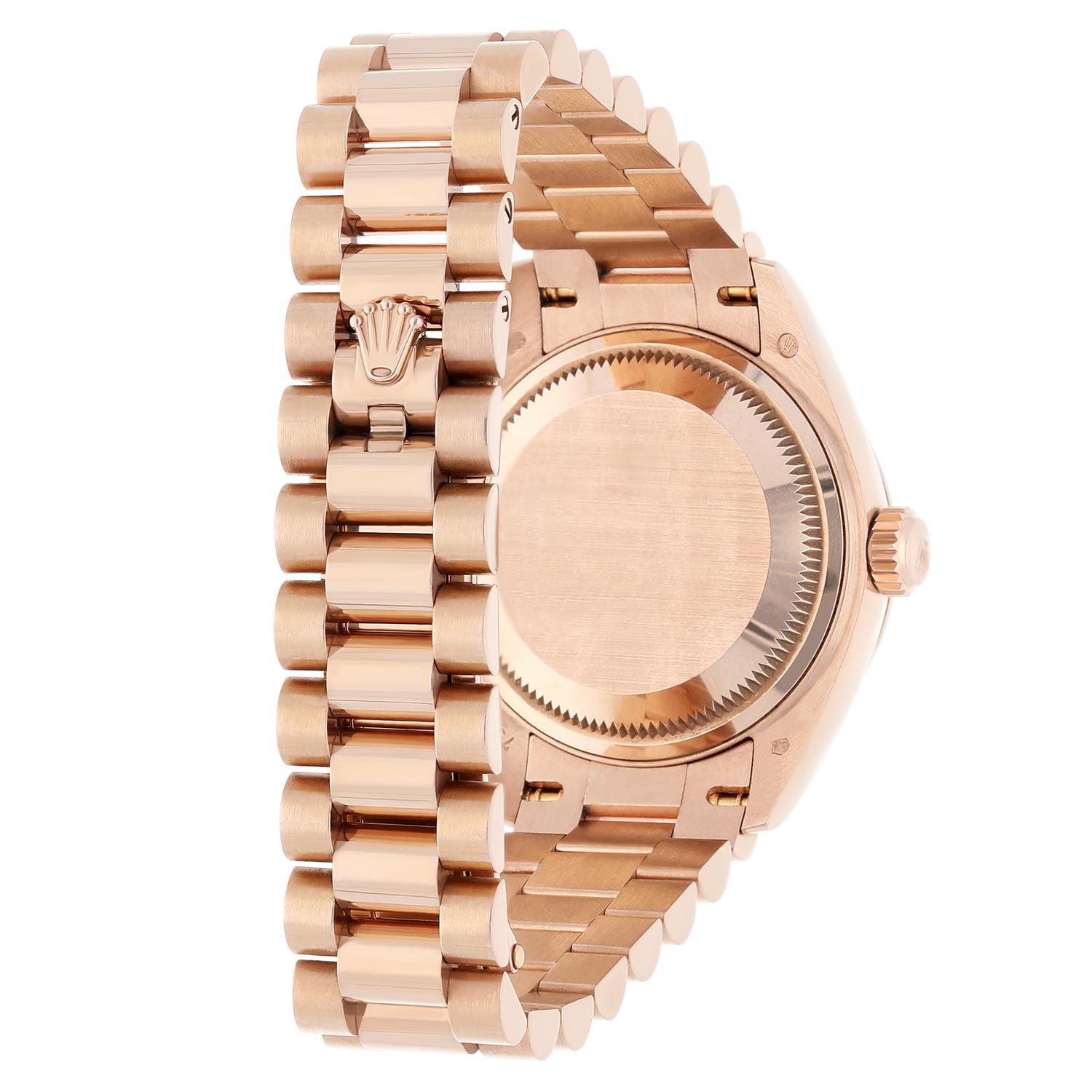 Rolex Lady-Datejust 28mm Everose Gold Women's Watch 279175 Presidential Band 4