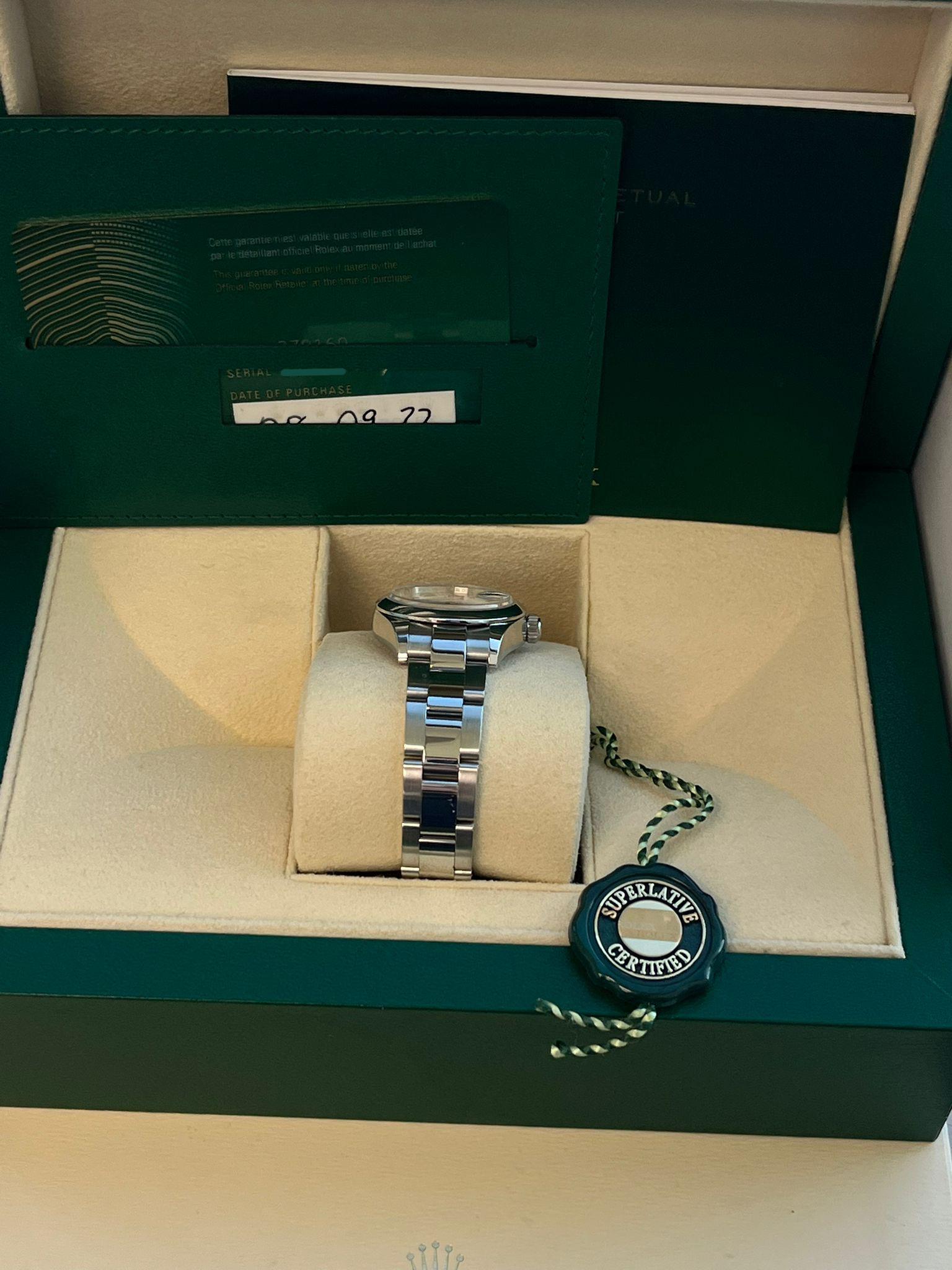 Rolex Lady-Datejust 28mm White Dial Smooth Bezel Steel Ladies Watch 279160-0016 For Sale 9
