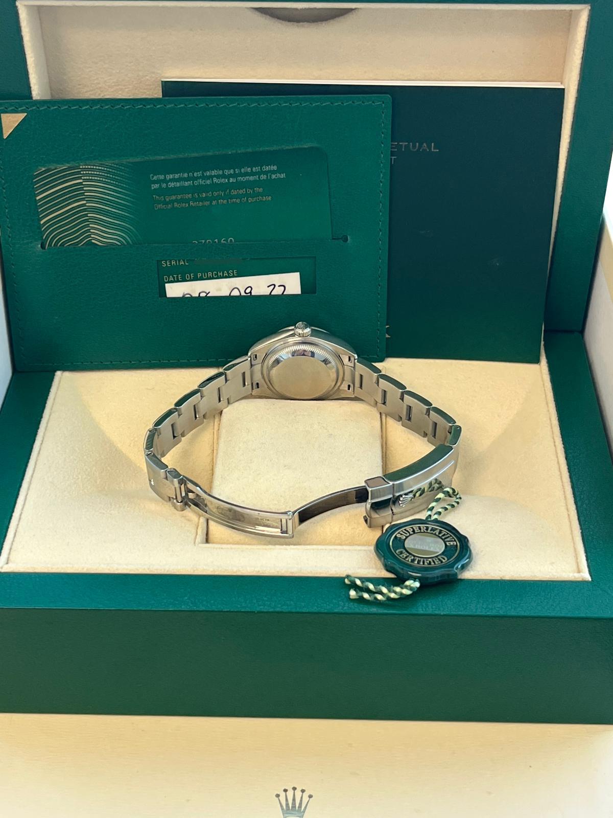 Rolex Lady-Datejust 28mm White Dial Smooth Bezel Steel Ladies Watch 279160-0016 For Sale 15
