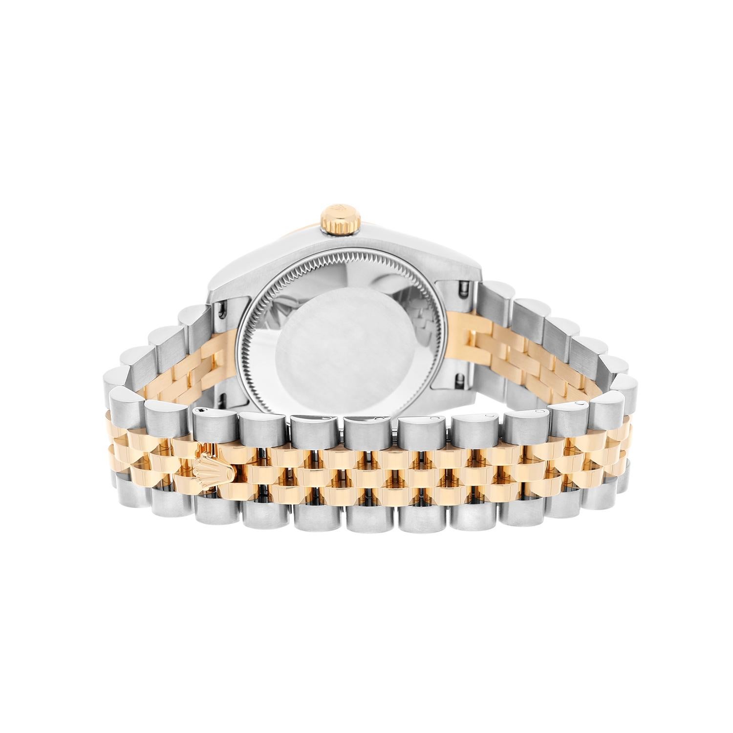 Rolex Montre Datejust 31 178273 avec cadran en argent et diamants pour femme en vente 4