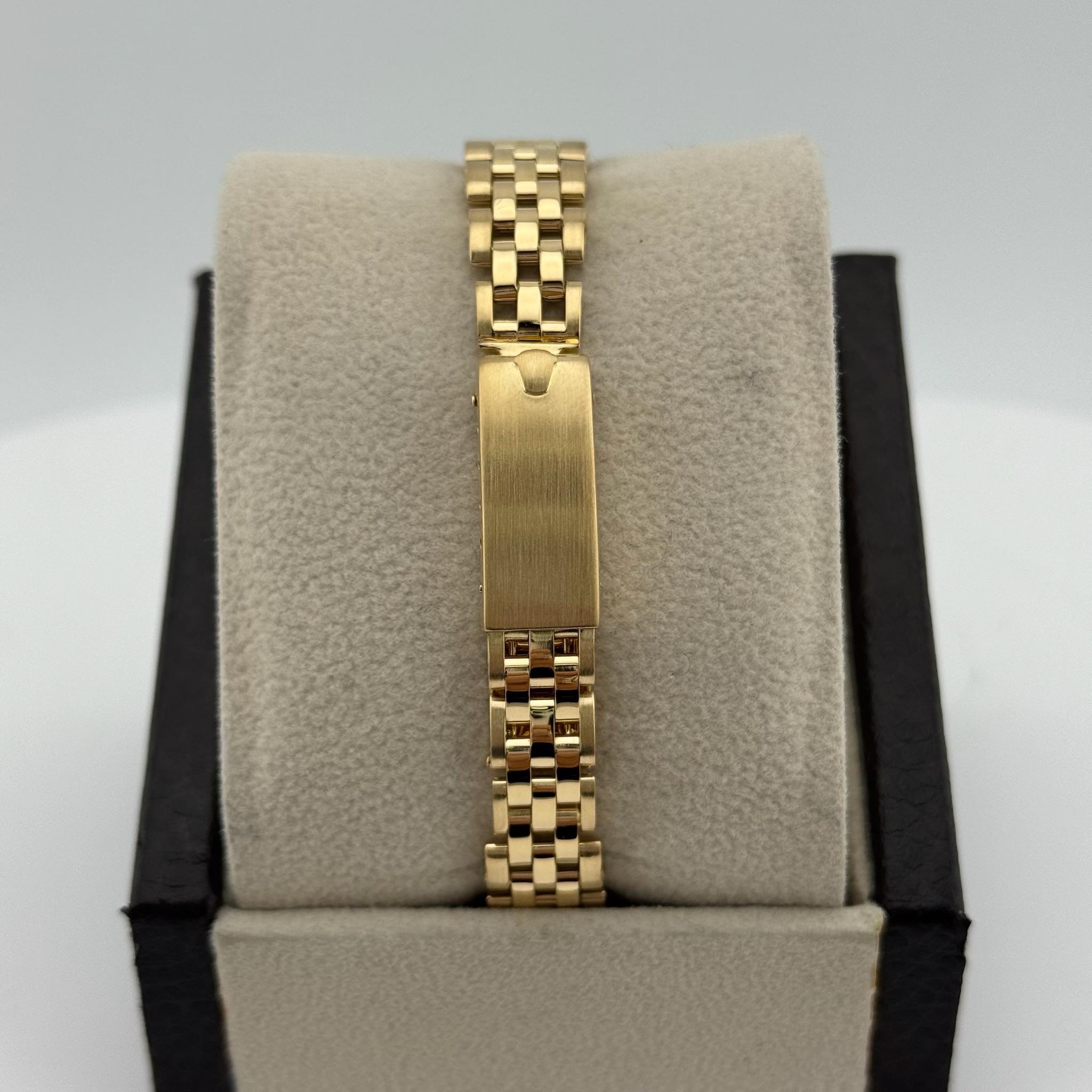 Rolex Lady Datejust 6917 Or jaune 18K Cadran Silver Excellent état - En vente à San Diego, CA