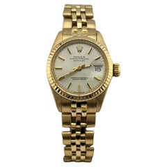 Rolex Lady Datejust 6917 18K Yellow Gold Silver Dial