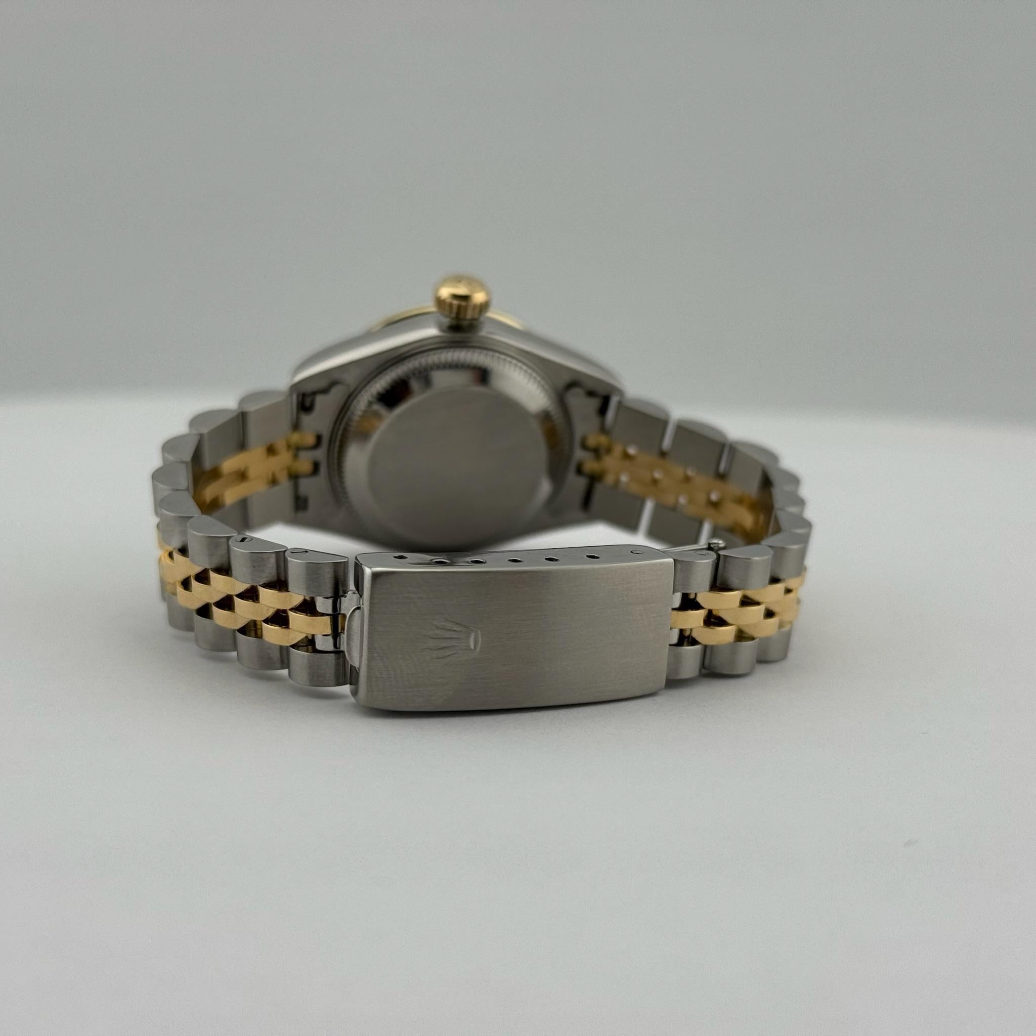 Donna Rolex Lady Datejust 69173 lunetta smeraldo diamante quadrante acciaio oro 18 carati in vendita