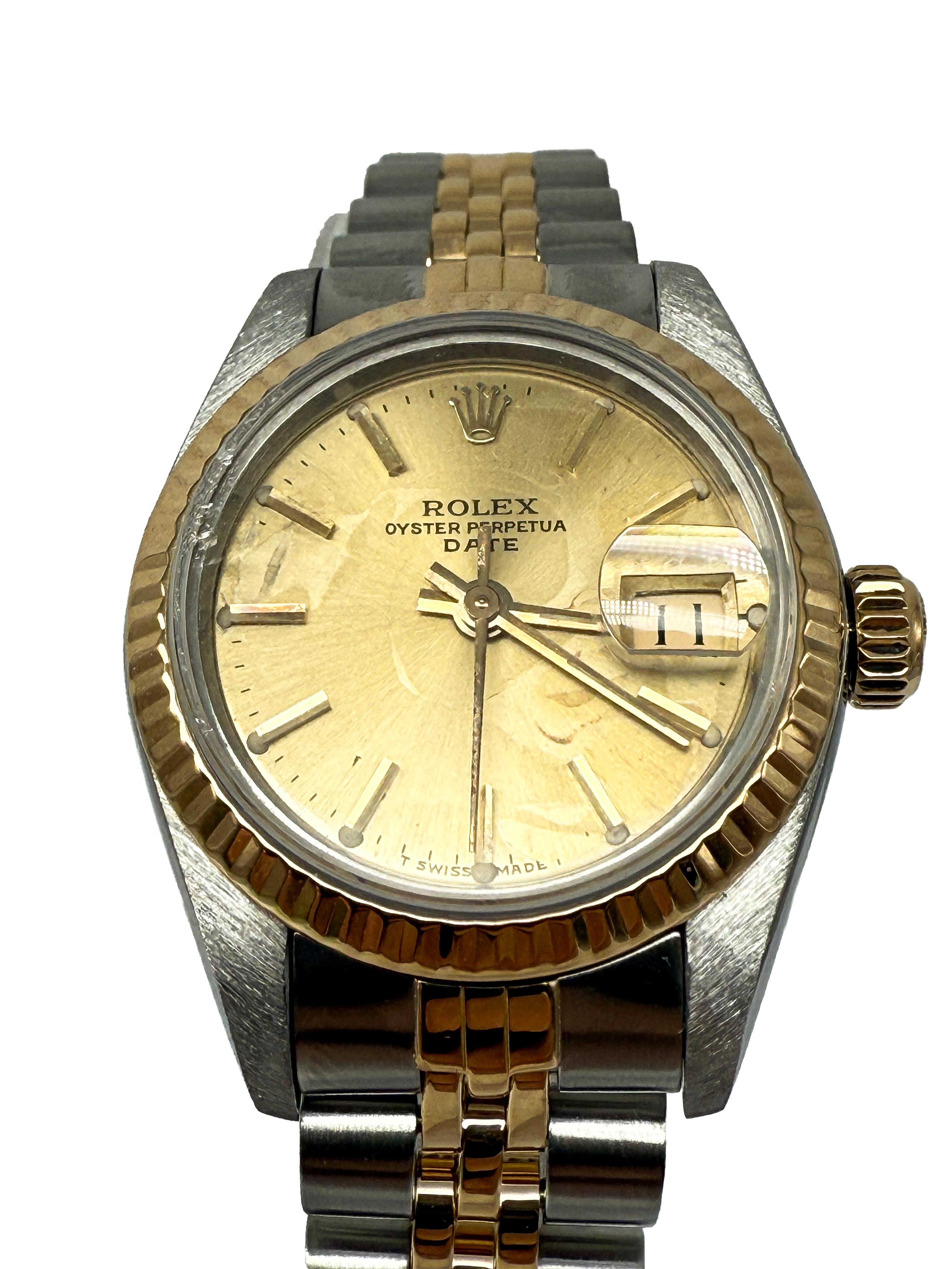 The Rolex Lady-Datejust, reference 69173, is a timeless classic that embodies the essence of style, precision, and tradition. This elegant women’s watch from Rolex was manufactured around 1985 and represents a perfect symbiosis of refined design and