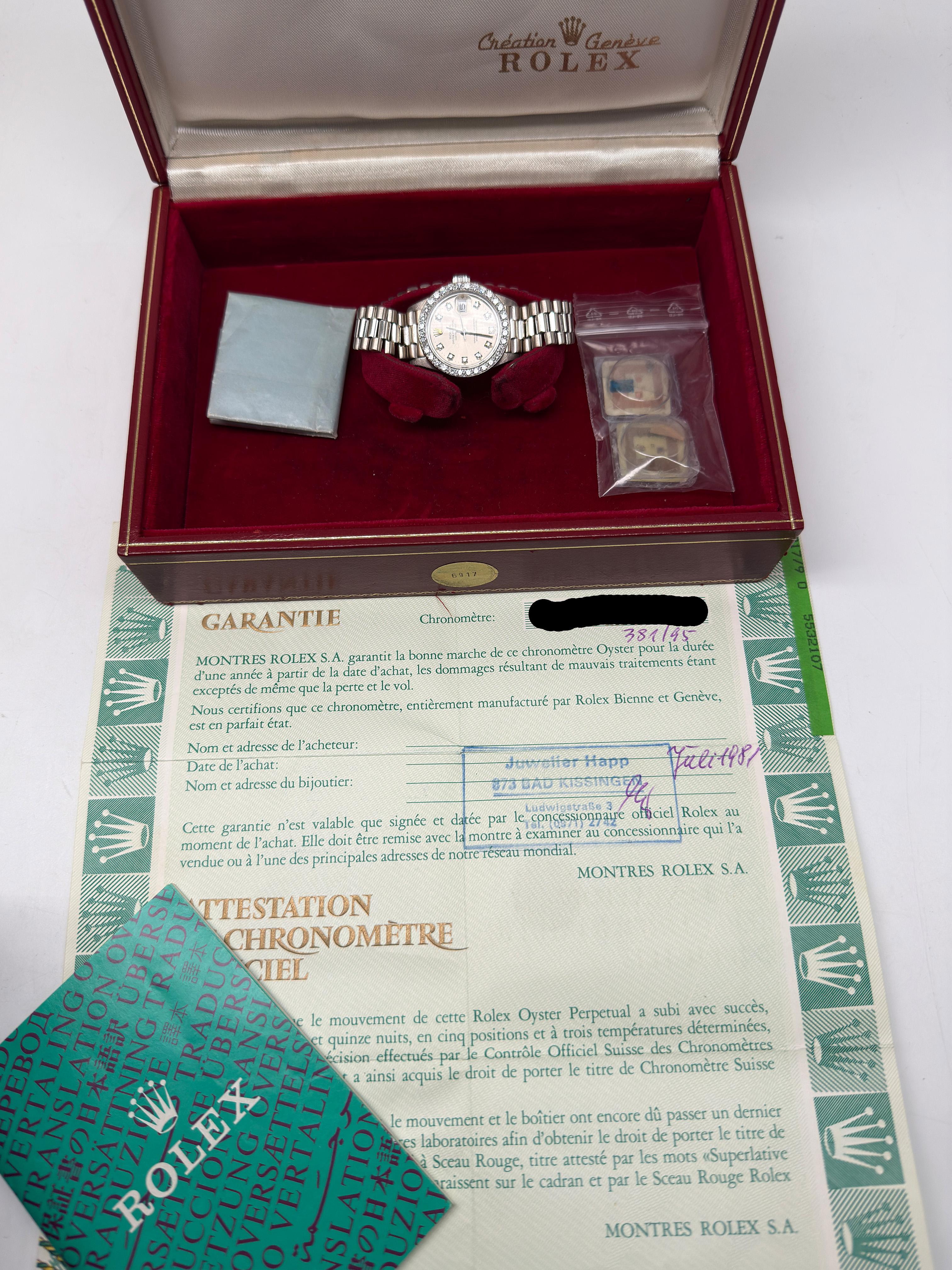Rolex Lady-Datejust 69174 - 26 mm, 18K Weißgold 1
