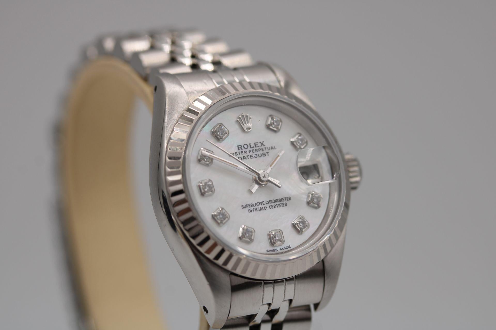 Rolex Lady-Datejust 69174 Boîte et papiers 1987 en vente 2