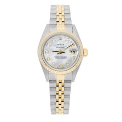 Rolex Lady-Datejust 79173  Stainless Steel & Yellow Gold Watch MOP Diamond Dial