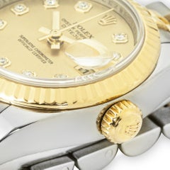 Rolex Lady-Datejust Diamond Champagne Dial Steel & Yellow Gold 26mm 179173