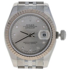 Rolex Lady-Datejust Diamond Watch Stainless & 18k Gold Automatic 2Yr Wnty 179174