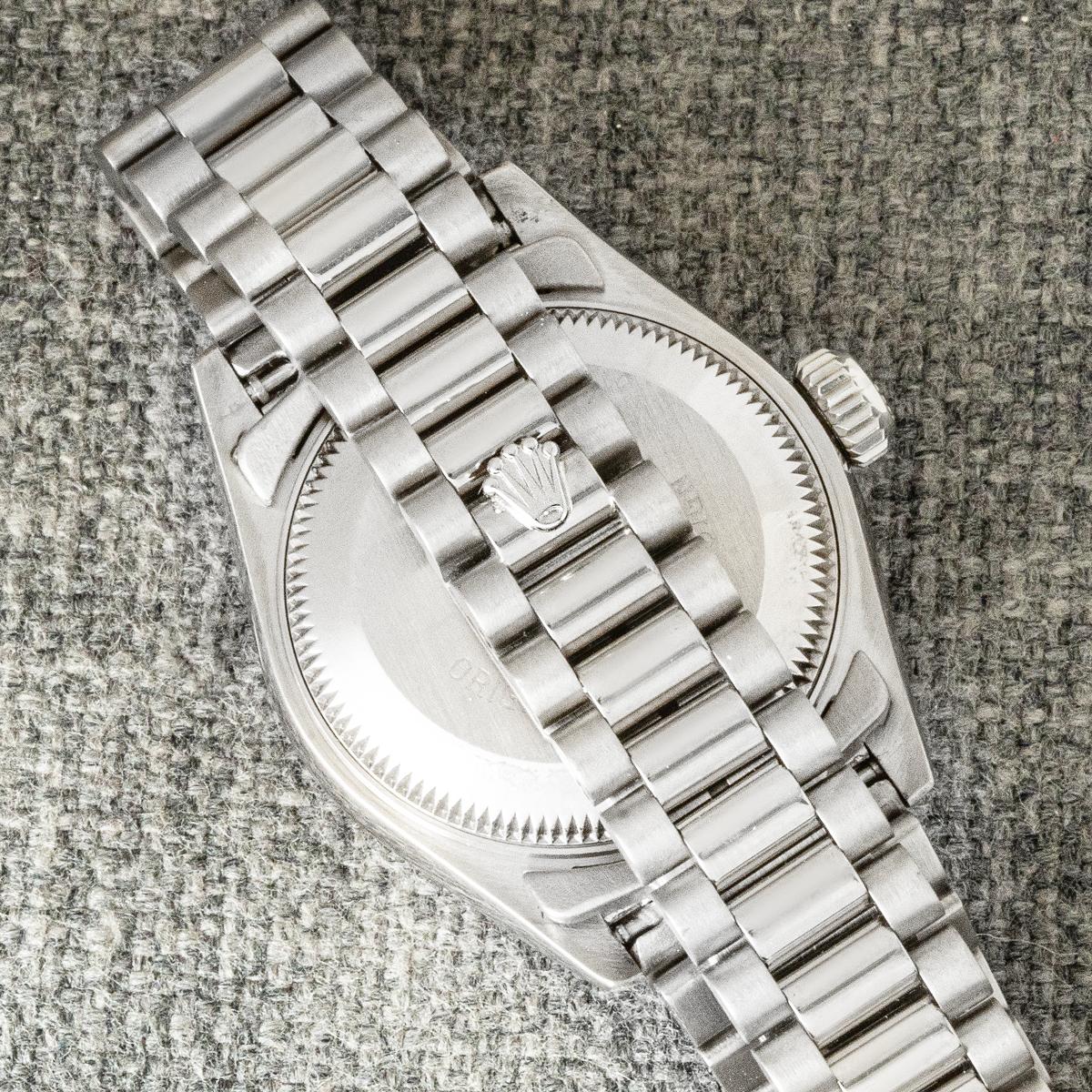 Rolex Lady Datejust Cadran gris à diamants 26mm 69179 en vente 1