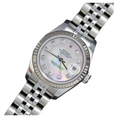 Rolex Montre Datejust MOP avec index en diamants 179174, 2005