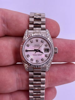 Rolex Lady-Datejust NUEVO Oro Blanco Nacarado con Diamantes