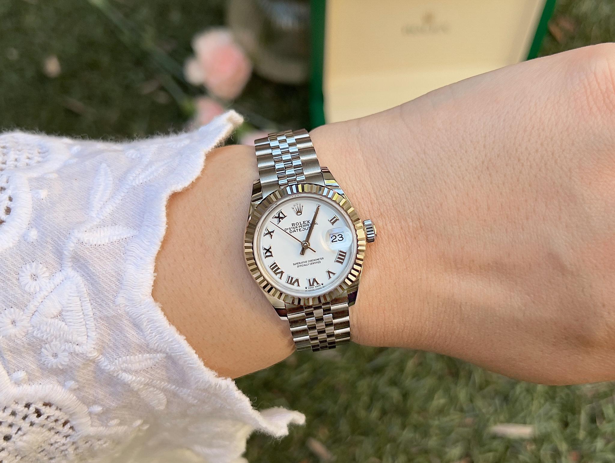 Rolex Lady-Datejust Oystersteel Watch 279174 Original Box and Papers In Excellent Condition In Laguna Niguel, CA