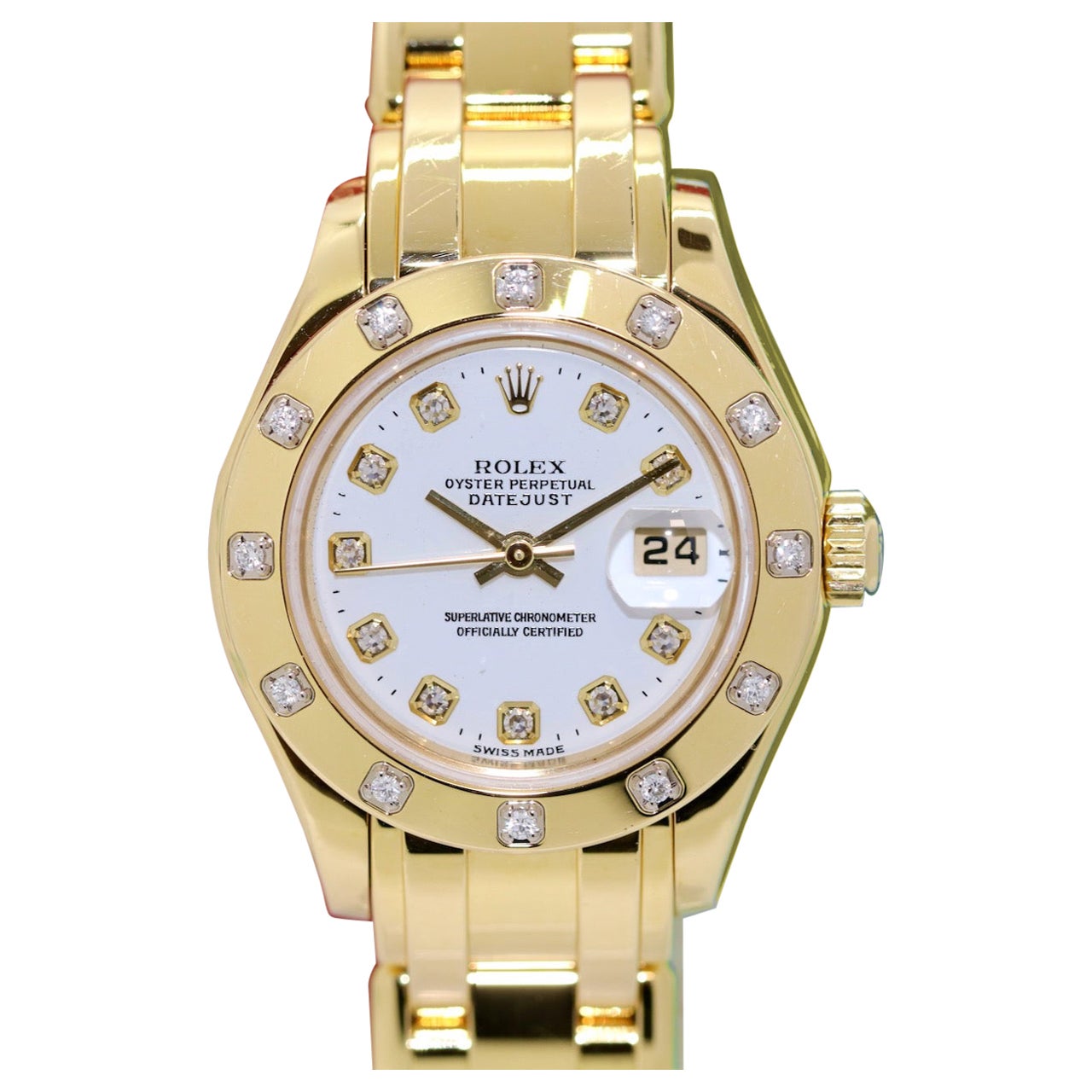 Rolex Lady-Datejust Perlenmaster 18 Karat Gold Diamanten Ref. 80318