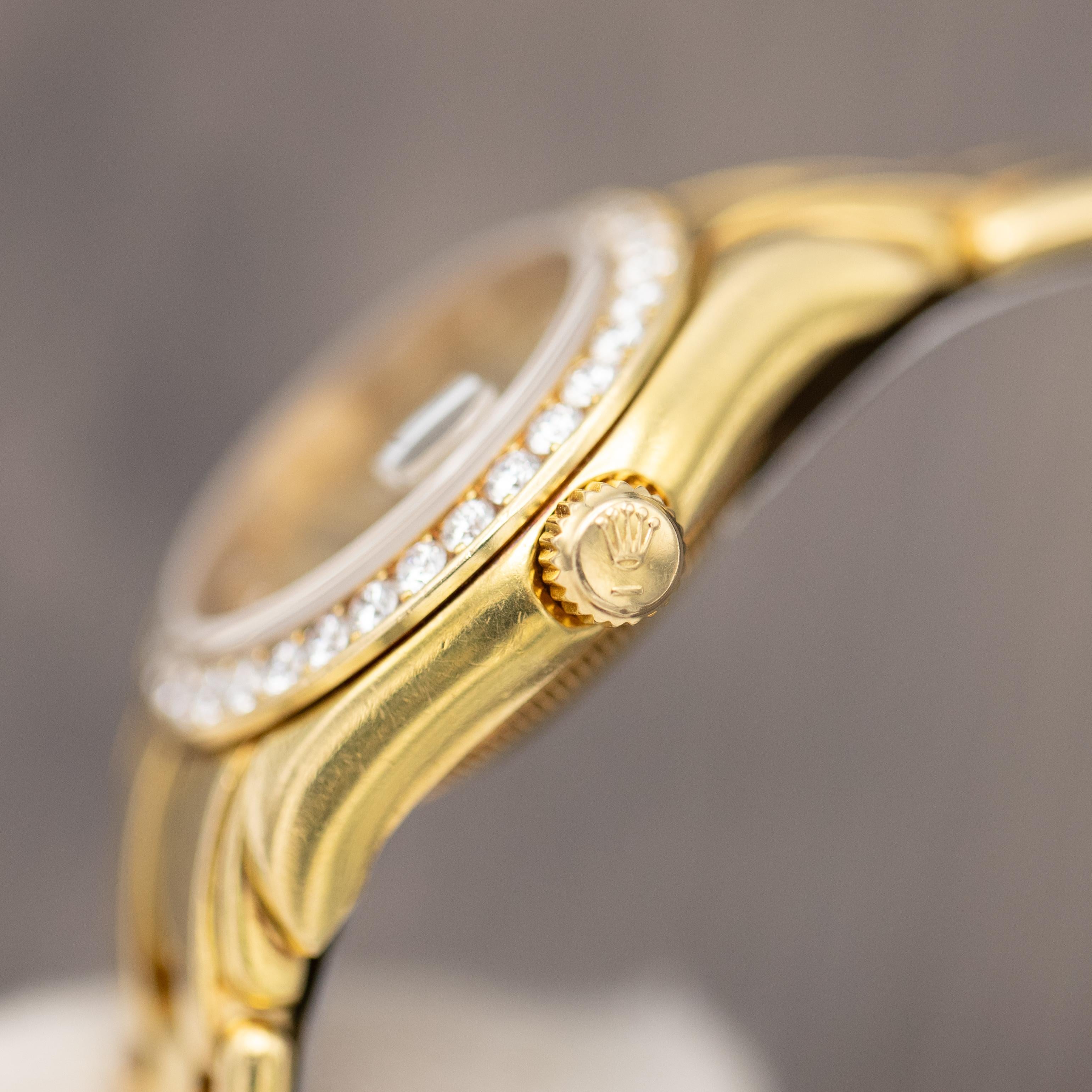 Rolex Montre Datejust Pearlmaster pour femme - Factory Diamonds en vente 2
