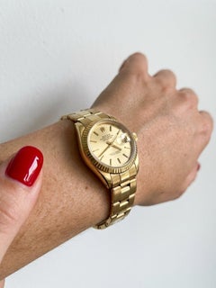 Rolex Lady Datejust President 18K Yellow Gold Automatic Watch