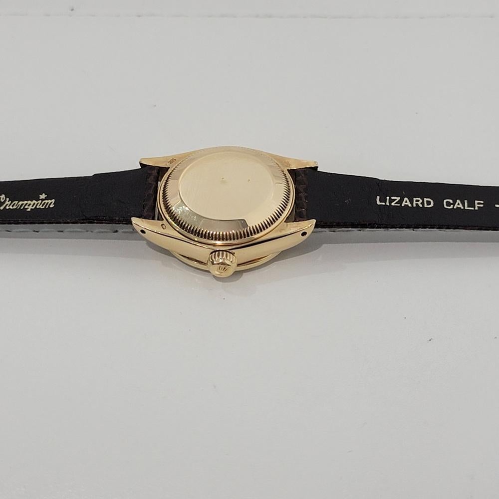 Rolex Lady Datejust Ref 6917 18k Gold Diamond Set Automatic 1980s Luxury NA134B For Sale 6