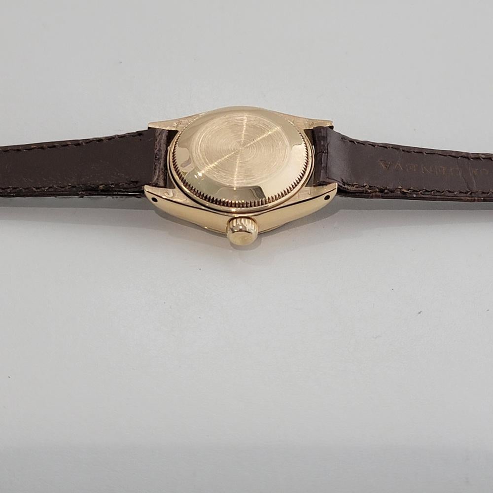 Rolex Lady Datejust Ref 6917 18k Gold Diamond Set Automatic 1980s Luxury NA134B For Sale 8