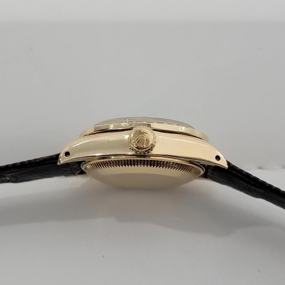 Rolex Lady Datejust Ref 6917 18k Gold Diamond Set Automatic 1980s Luxury NA134B For Sale 5