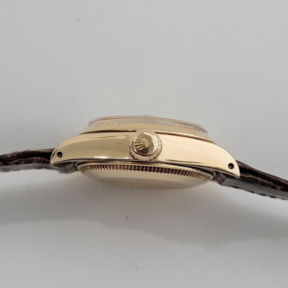 Rolex Lady Datejust Ref 6917 18k Gold Diamond Set Automatic 1980s Luxury NA134B For Sale 5