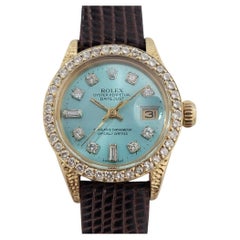 Rolex Lady Datejust Ref 6917 18k Gold Diamond Set Automatic 1980s Luxury NA134B