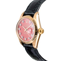 Rolex Lady Datejust Ref. #6917 with Orange Diamond Stella Dial