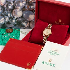 Rolex Lady Datejust Ref 69173, Anniversary Dial/Diamond Indices, Box & Papers