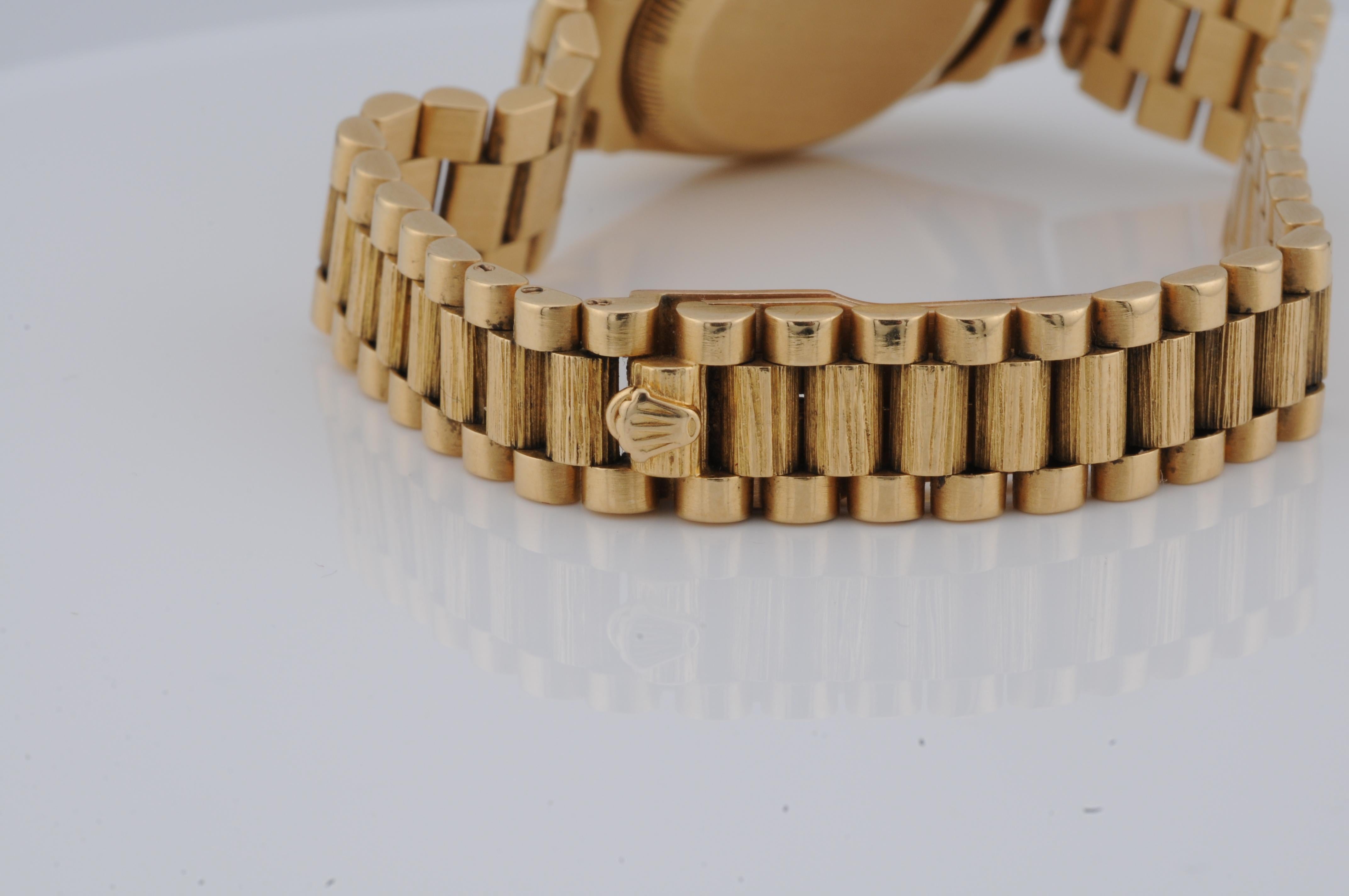 Rolex Lady-Datejust, ref:69288, in 18k yellow gold diamond For Sale 11