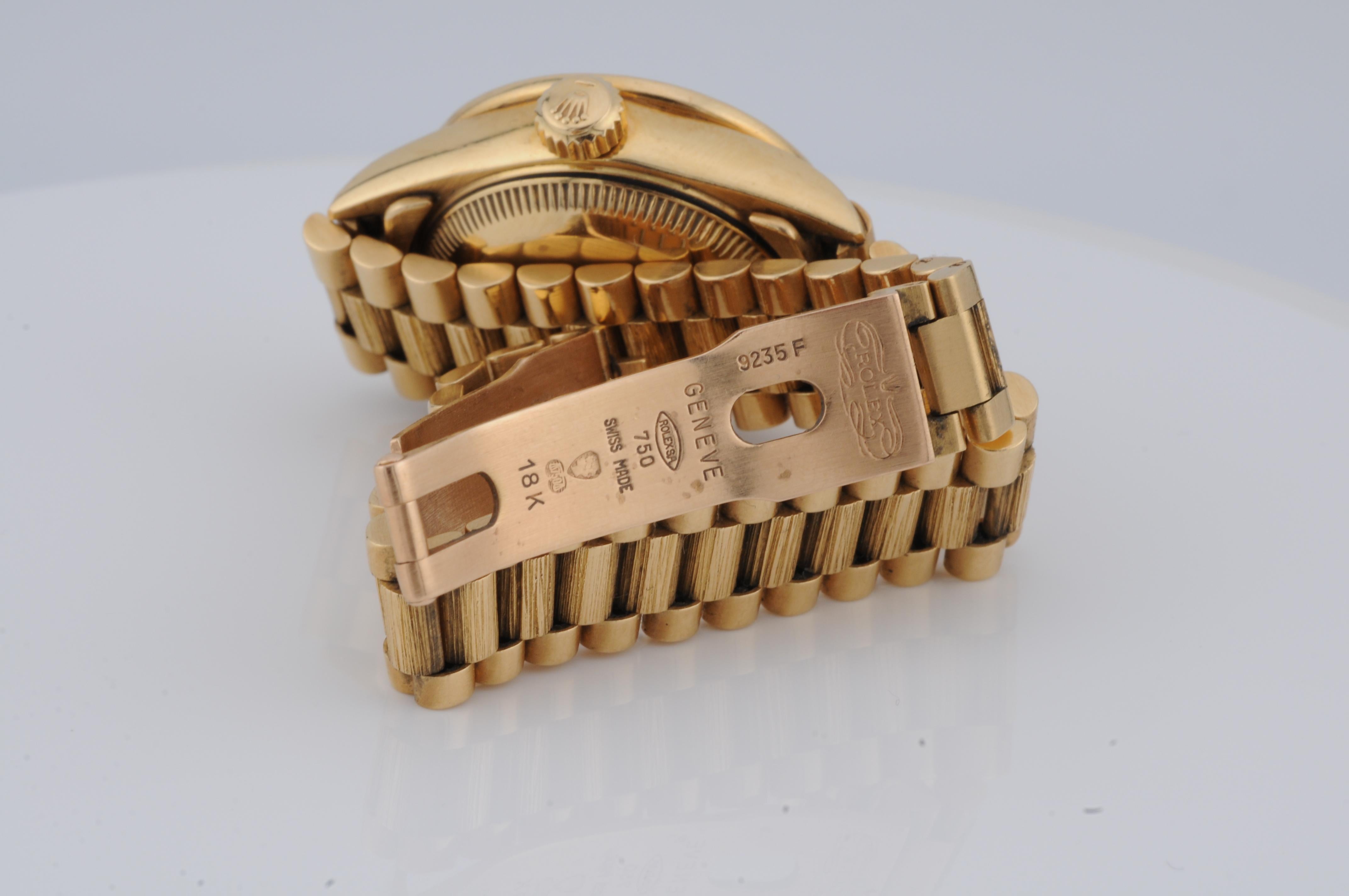 Rolex Lady-Datejust, ref:69288, in 18k yellow gold diamond For Sale 12